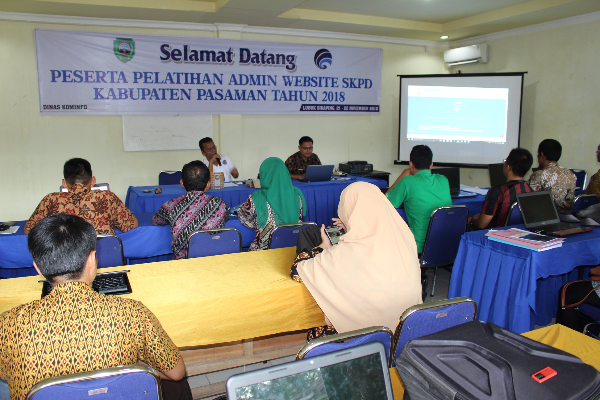 Pelatihan Admin Website SKPD Kabupaten Pasaman